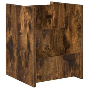 vidaXL Magazinregal Ger&auml;ucherte Eiche 35 x 35 x 45 cm Holzwerkstoff