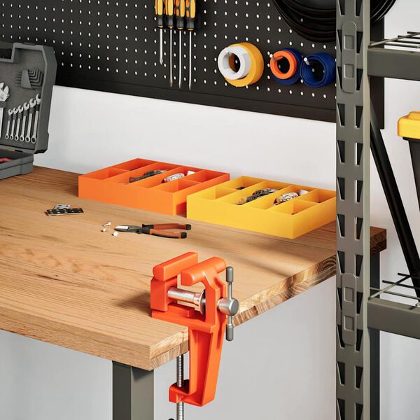 vidaXL Schreibtischplatte Hellbraun 200x80x4 cm Massivholz Eiche