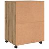 vidaXL Rollschrank Artisan-Eiche 60x48x81 cm Holzwerkstoff