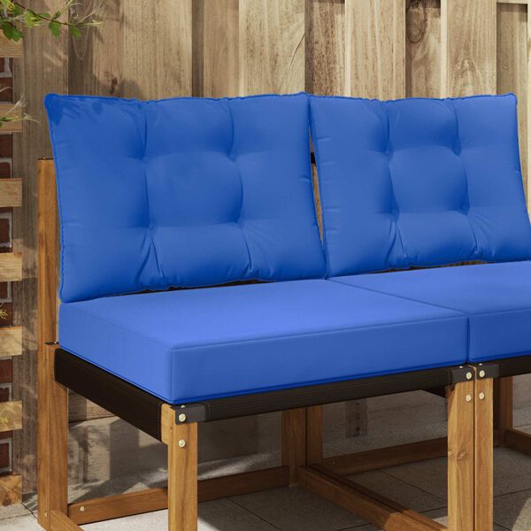 vidaXL Sofakissen f&uuml;r drau&szlig;en 2 pcs T&uuml;rkis Polyester