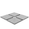 vidaXL Schirm-Gewichtsplatten 4 Stk. Quadratisch Grau Granit 100 kg