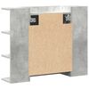 vidaXL Bad-Spiegelschrank Betongrau 80x20,5x64 cm Holzwerkstoff