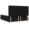 vidaXL Boxspringbett mit Matratze Schwarz 180 x 200 cm Stoff