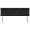 vidaXL LED Kopfteil Schwarz 144 cm Kunstleder