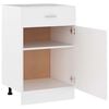vidaXL Schubunterschrank Lyon Wei&szlig; 50x46x81,5 cm Holzwerkstoff