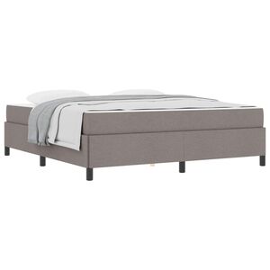 vidaXL Boxspringbett Taupe 180 x 200 cm Stoff