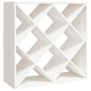 vidaXL Weinregal Wei&szlig; 62x25x62 cm Massivholz Kiefer