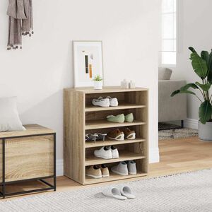 vidaXL Schuhschrank Sonoma-Eiche 60x35x70 cm Holzwerkstoff