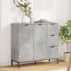 vidaXL Sideboard Beton Grau 89,5 x 33 x 82 cm Holzwerkstoff