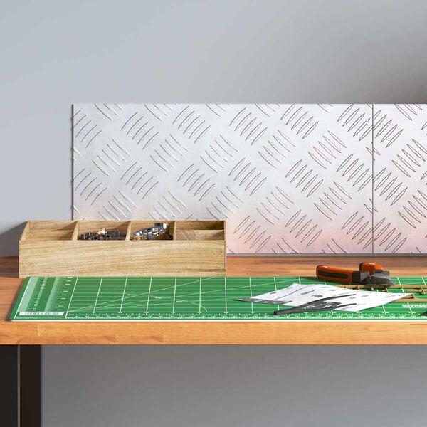 vidaXL Treppe Tritt Rechtwinklig 2 pcs Silber 40 x 20 cm Aluminium