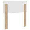 vidaXL Kopfteil mit Kopfteil Sonoma-Eiche 90 cm Holzwerkstoff