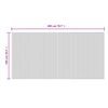 vidaXL Teppich Rechteckig Grau 100x200 cm Bambus