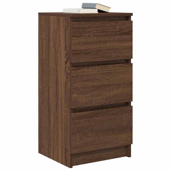 vidaXL Sideboard Braun Eichen-Optik 37,5x35x76 cm Holzwerkstoff