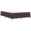 vidaXL Boxspringbett mit Matratze Dunkelbraun 140 x 190 cm Stoff