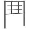vidaXL Ersatz-Kopfteil Metall Schwarz 75 cm