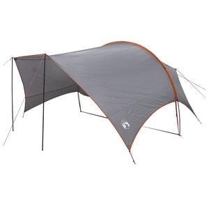 vidaXL Camping Tarp Wasserfest Grau und Orange 550 x 400 x 230 cm