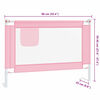 vidaXL Kleinkind-Bettschutzgitter Rosa 90x25 cm Stoff