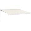 vidaXL Manuelle Markise 3,5 x 2,5 m Creme 100% Polyester