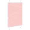 vidaXL Plissee Rosa 100x100 cm Stoffbreite 99,4 cm Polyester