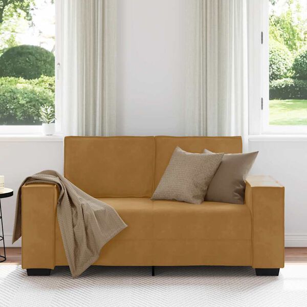 vidaXL 2-Sitzer-Sofa Braun 160x78x84 cm Samt