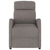 vidaXL Relaxsessel Elektrisch Taupe Stoff