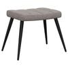 vidaXL Relaxsessel mit Hocker Taupe Stoff