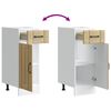 vidaXL K&uuml;chen-Unterschrank Lucca Sonoma-Eiche Holzwerkstoff