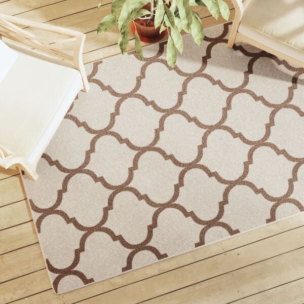 vidaXL Teppich Kurzflor Mehrfarbig 120x180 cm Rutschfest