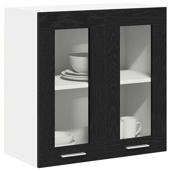 vidaXL H&auml;ngeschrank Schwarz Eichen-Optik 60 x 31 x 60 cm Holzwerkstoff
