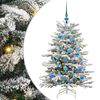 vidaXL K&uuml;nstlicher klappbarer Weihnachtsbaum Wei&szlig; 120 cm PE und PVC