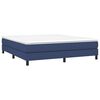 vidaXL Boxspringbettgestell Blau 180x200 cm Stoff