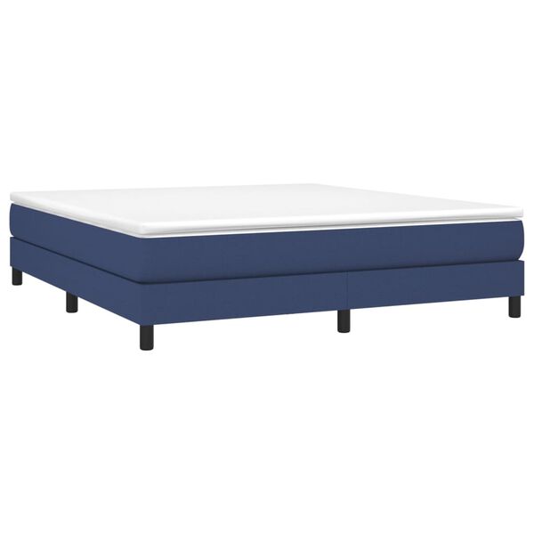 vidaXL Boxspringbettgestell Blau 180x200 cm Stoff