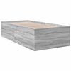 vidaXL Bettgestell Grau Sonoma 90x190 cm Holzwerkstoff