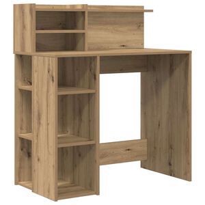 vidaXL Schreibtisch Artisan-Eiche 90 x 48 x 101,5 cm Holzwerkstoff