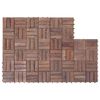 vidaXL Terrassenfliesen 11 Stk. 30x30 cm Altholz Massiv