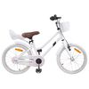 vidaXL Kinderfahrrad 18 Zoll f&uuml;r 5-7 Jahre alt Wei&szlig;