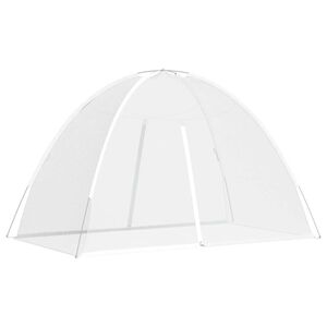 vidaXL Moskito-Netzzelt Mongolisch 220 Mesh Wei&szlig; 200x120x130 cm