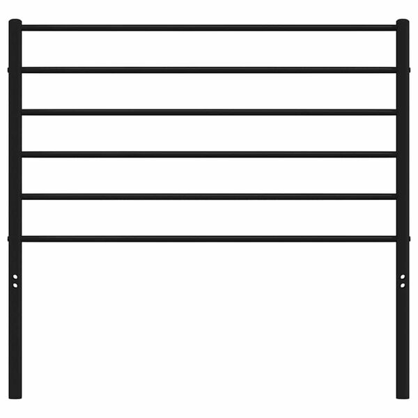 vidaXL Kopfteil Metall Schwarz 90 cm