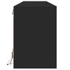 vidaXL TV-Wandschrank mit LED Schwarz 180x31x45 cm