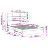 vidaXL B&uuml;cherregalbett ohne Matratze 120x200 cm Massivholz Kiefer