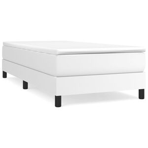 vidaXL Boxspringbettgestell Wei&szlig; 80x200 cm Kunstleder