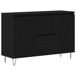 vidaXL Sideboard Schwarz Eichen-Optik 101,5 x 35 x 70 cm Holzwerkstoff