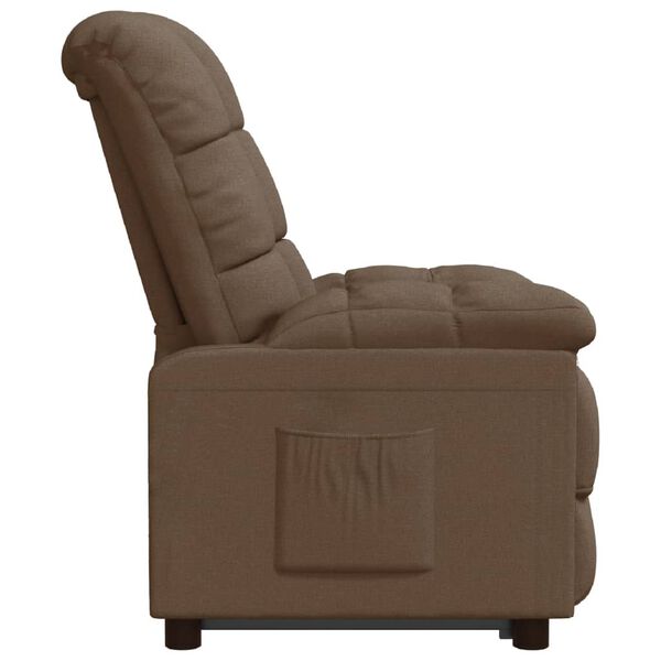 vidaXL Relaxsessel Braun Stoff