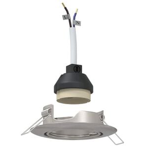 vidaXL Spotlight 6 pcs Silber 9 x 9 x 2,5 cm Metall