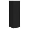 vidaXL TV-Schrankset Wandmontiert 4 pcs Schwarz Holzwerkstoff