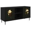 vidaXL TV-Schrank BREMEN 102 x 33 x 51 cm Schwarz Eichen-Optik