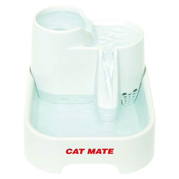 FLAMINGO Cat Mate Trinkbrunnen 20,4x24,5x17,3 cm 2 L Wei&szlig;