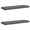 vidaXL Bankkissen SOEST 2 stk. 100 % Polyester Grau 150 x 50 x 8 cm