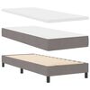 vidaXL Boxspringbett mit Matratze mit LED Taupe 80 x 200 cm Stoff
