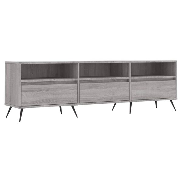 vidaXL TV-Schrank Grau Sonoma 150x30x44,5 cm Holzwerkstoff
